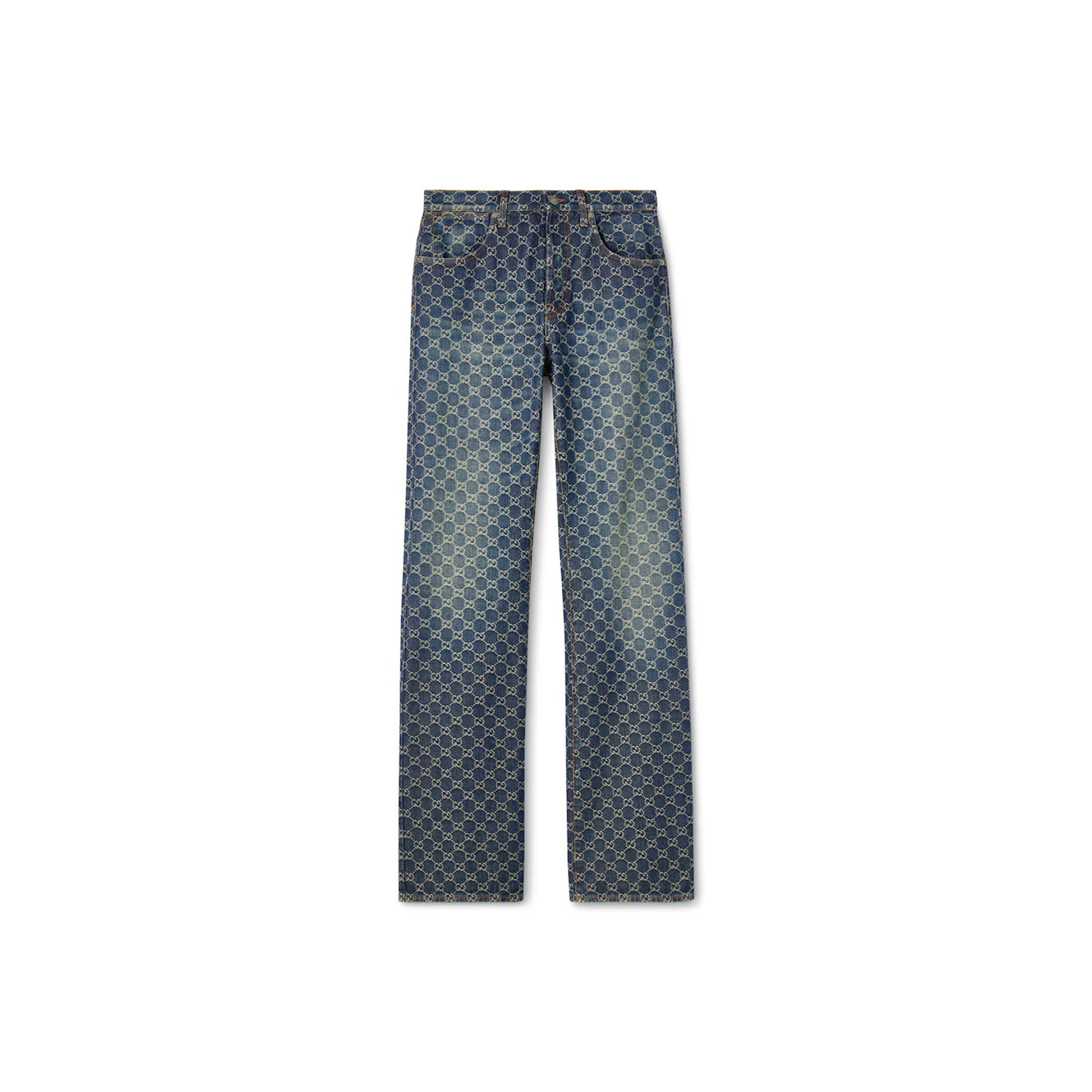 gvc*1 men gg cotton De*1m jacquard pants 864814